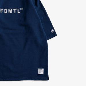 FDMTL | EMBROIDERY LOGO SWEAT TEE  { BLUE