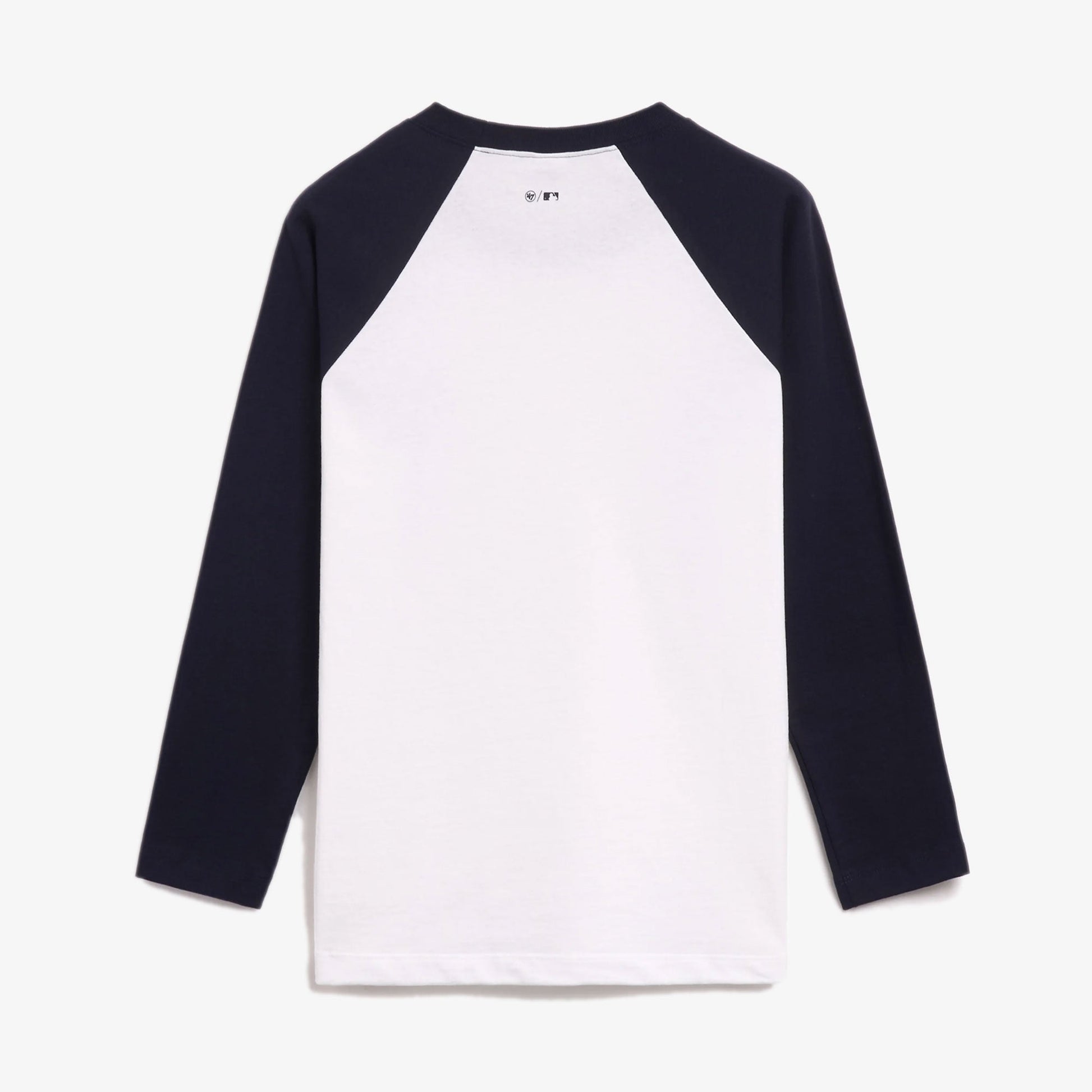SPORTY & RICH | YANKEES SERIF BASEBALL T-SHIRT { WHITE/NAVY