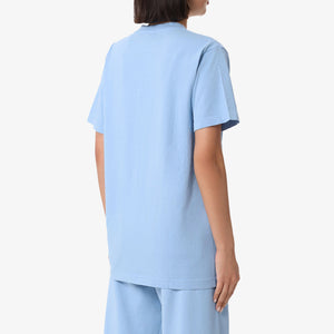 SPORTY & RICH | EMBLEM T-SHIRT { SKY BLUE/WHITE