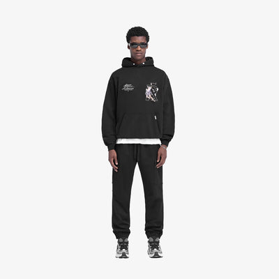 Represent | HERMES HOODIE { JET BLACK