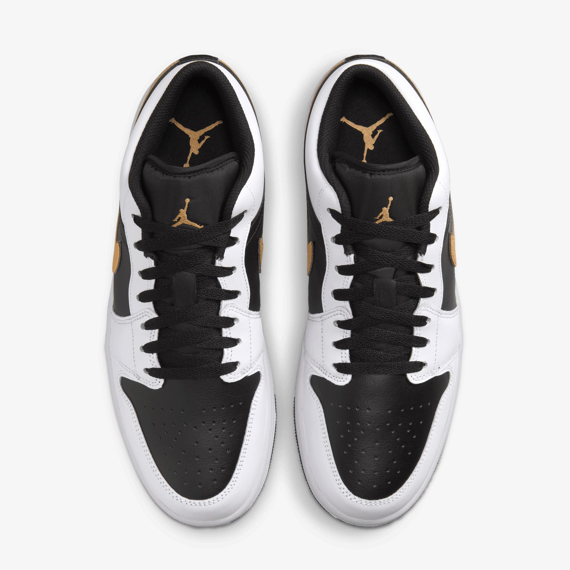 JORDAN | AIR JORDAN 1 LOW { WHITE/METALLIC GOLD-BLACK