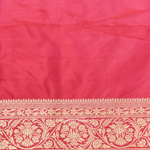 Pink Full body Brocade Banarasi katan Silk Saree
