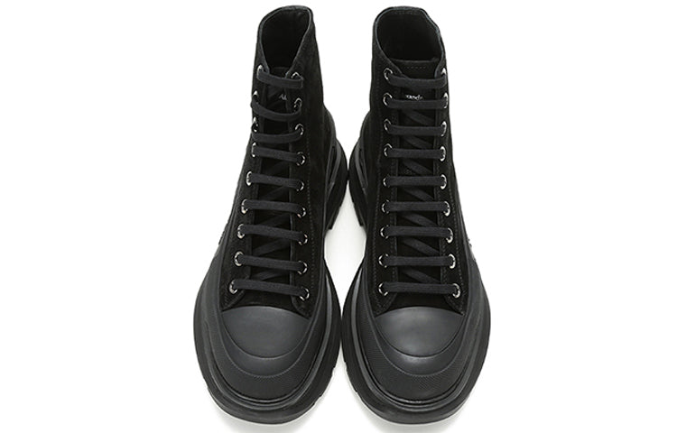 Alexander Mcqueen Tread Slick Boot Triple Black