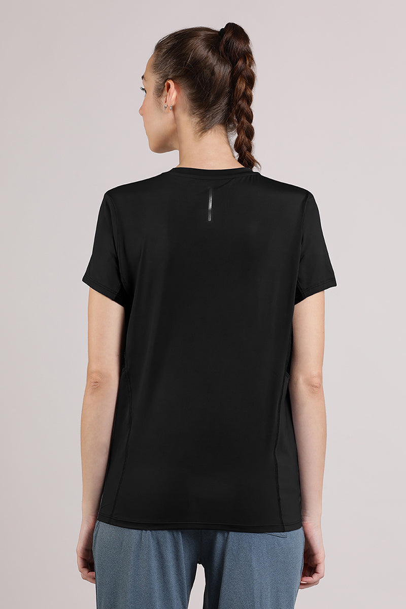 Flaunt Workout Tee - Black