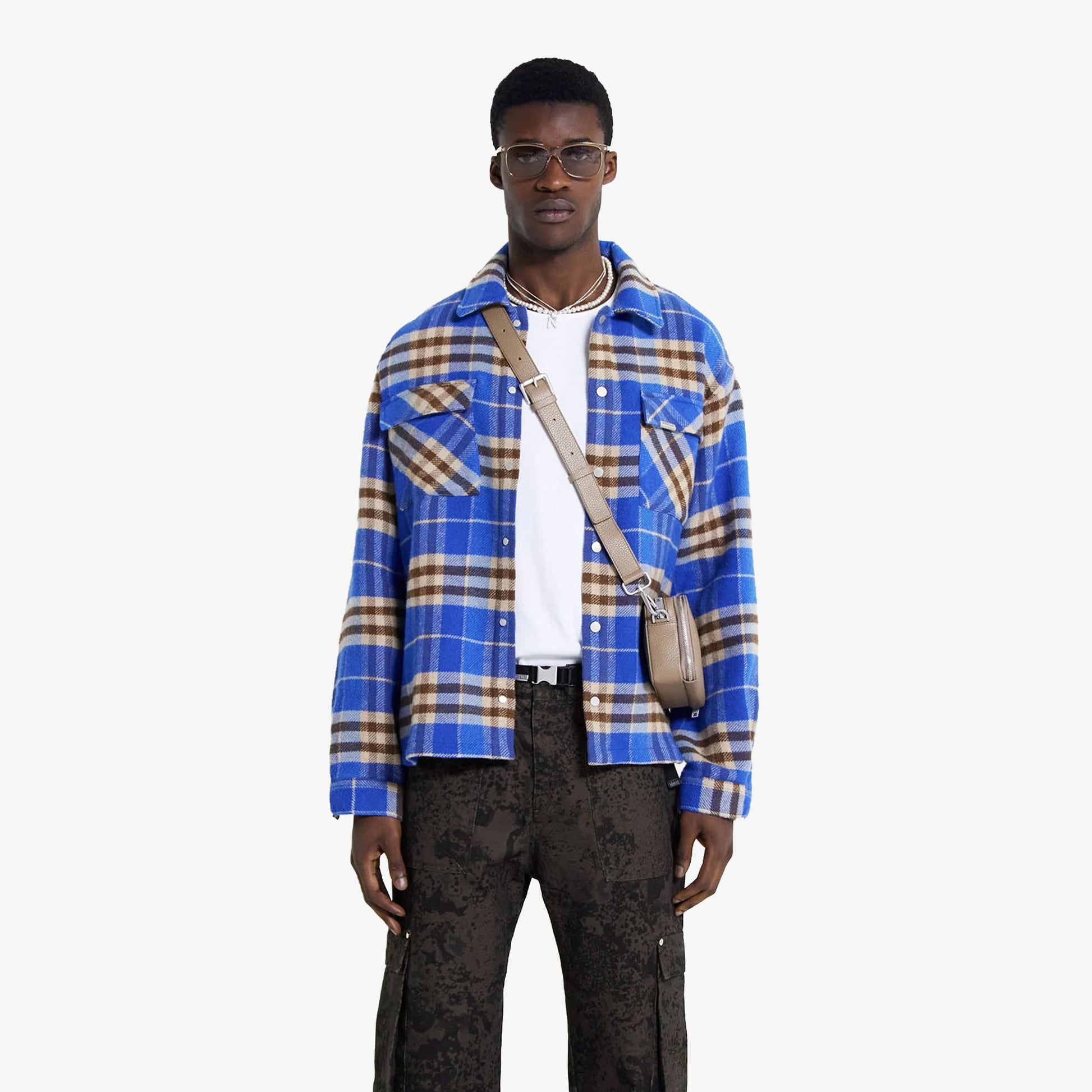 Represent | HEAVYWEIGHT INITIAL FLANNEL SHIRT  { MULTI