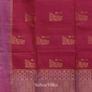 Rani Pink Pure Kanjivaram Soft Silk Saree