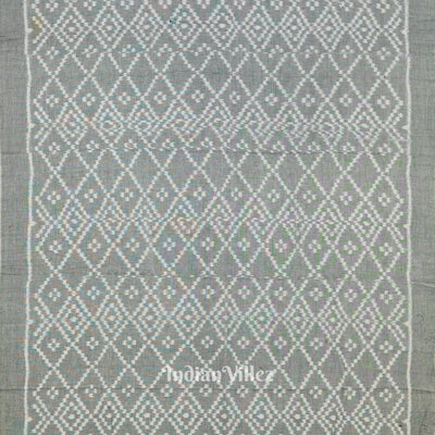 Grey Maniabandha Jhoti Theme Cotton Saree