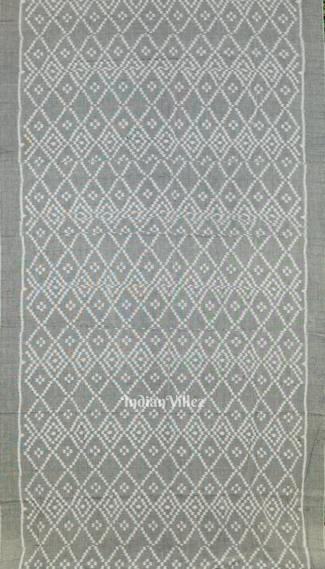 Grey Maniabandha Jhoti Theme Cotton Saree