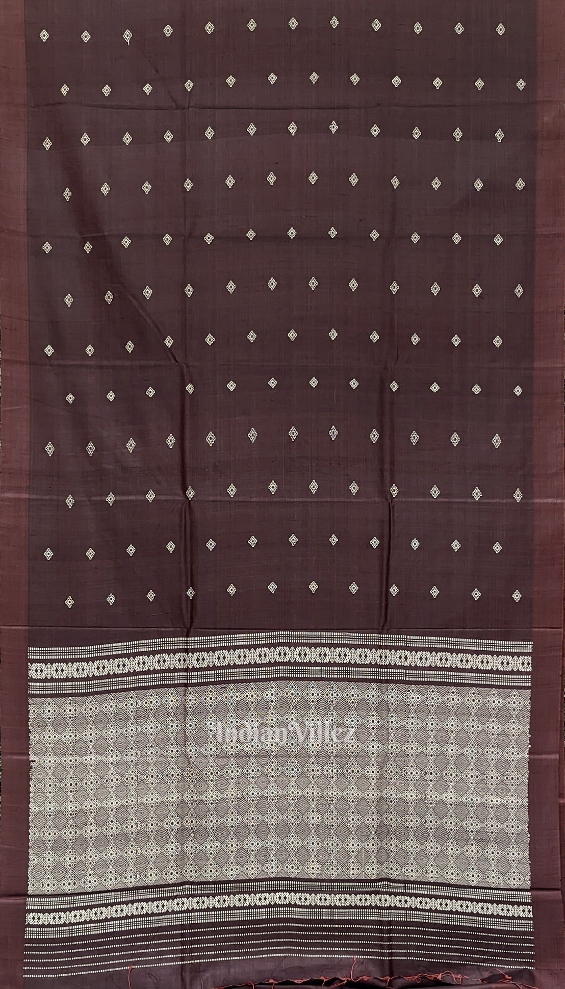 Onion Color Gopalpur Tussar Silk Saree