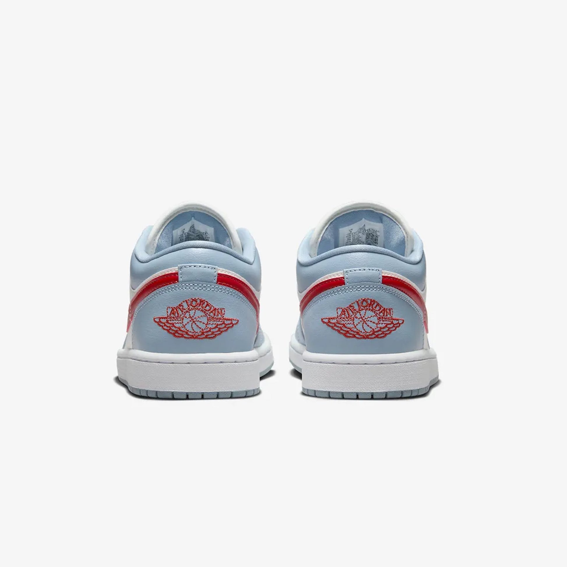 Jordan | AIR JORDAN 1 LOW  { SAIL/DUNE RED-BLUE GREY-WHITE