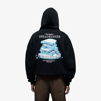 SUPERKICKS | THE BREADWINNER HOODIE { BLACK