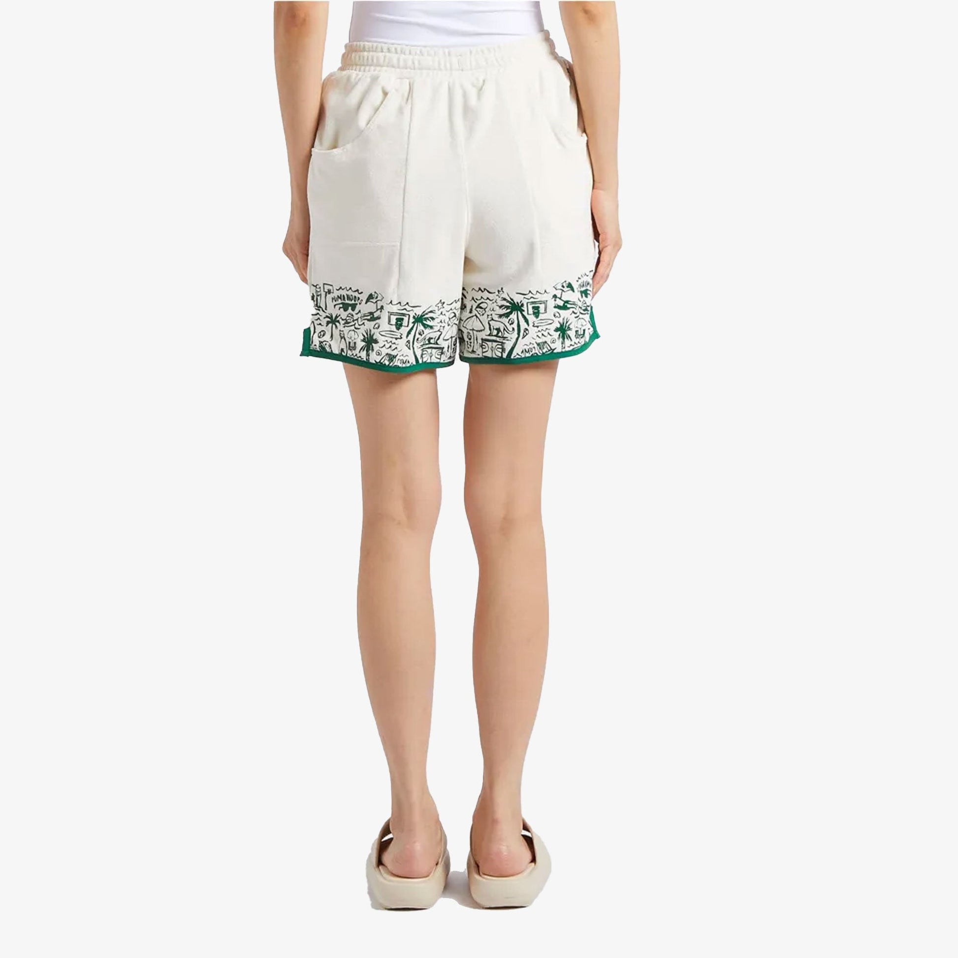 PUMA | THE FAIRGROUNDS TERRY BASKETBALL SHORTS { FROSTED LVORY