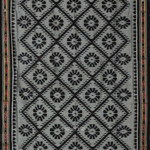 Black Maniabandha Cotton Saree