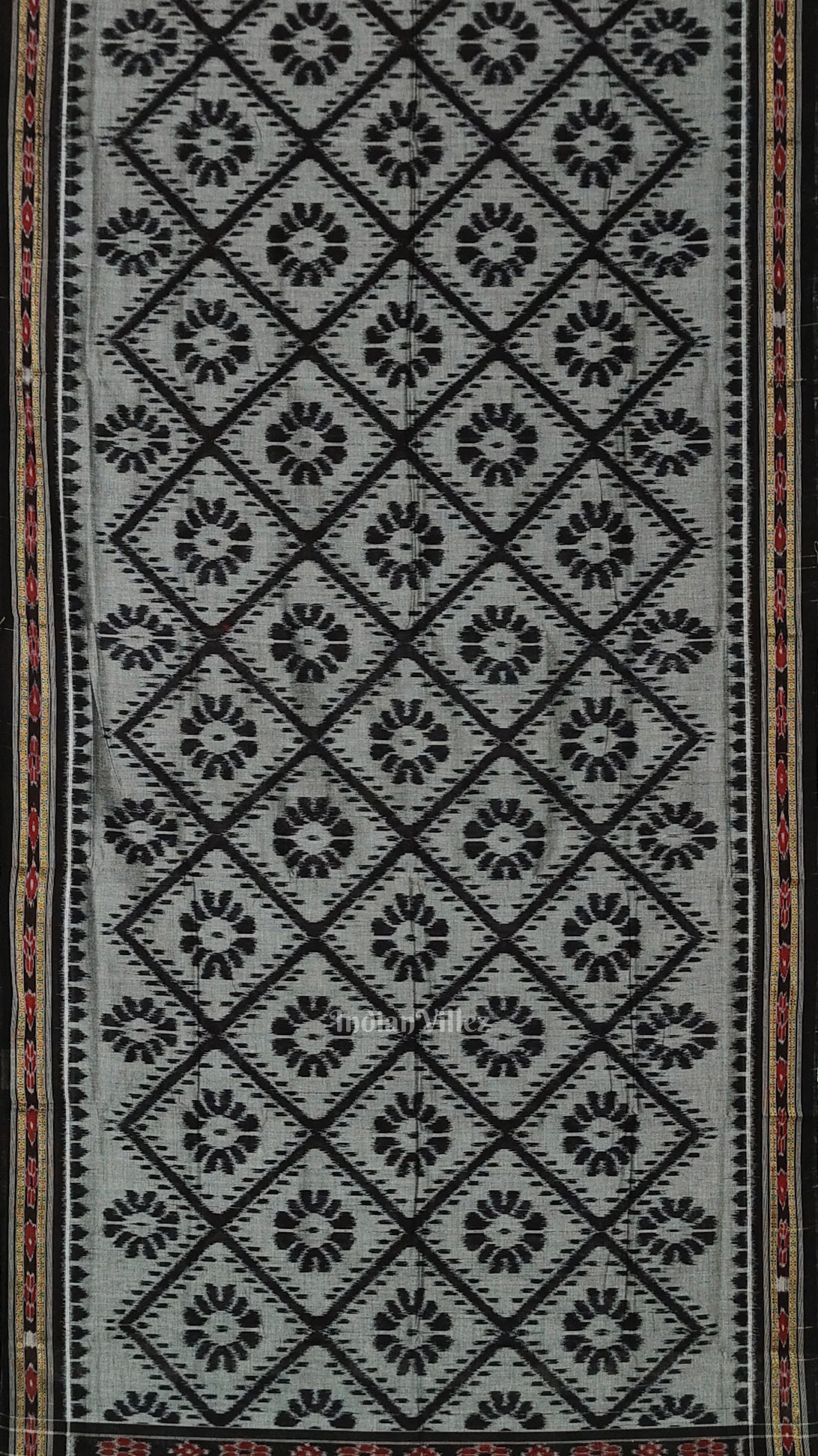 Black Maniabandha Cotton Saree