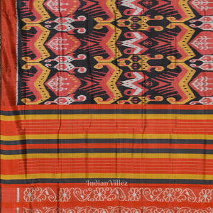 Maroon with Multicolor Cambodian inspired Designer Contemporary Silk Saree