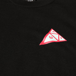 HUF | SKEWED TRIPLE TRIANGLE T-SHIRT  { BLACK