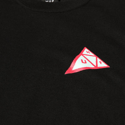 HUF | SKEWED TRIPLE TRIANGLE T-SHIRT  { BLACK