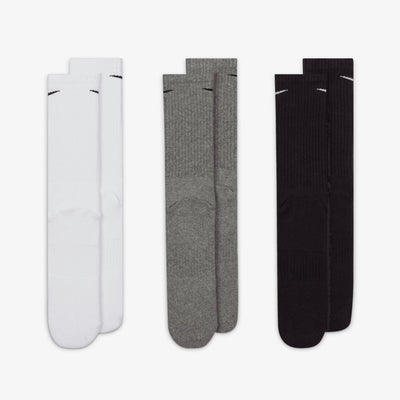 NIKE | EVERYDAY CUSHIONED TRAINING CREW SOCKS (3 PAIRS) { MULTI-COLOR