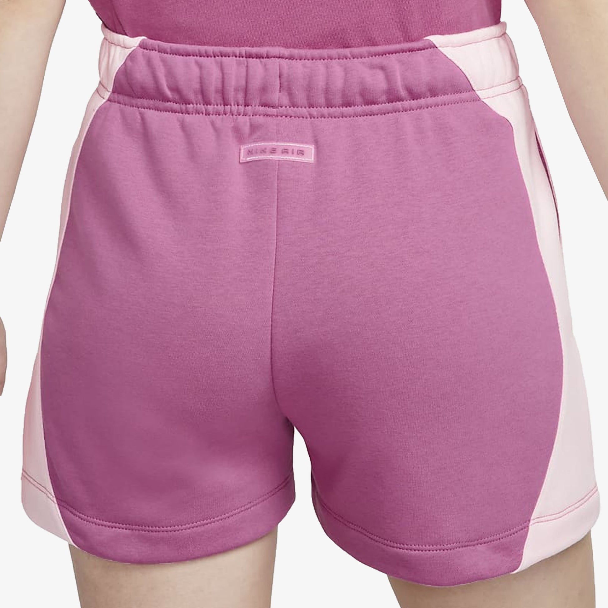 Nike | MID-RISE FLEECE SHORTS  { COSMIC FUCHSIA/PINK FOAM /COSMIC FUCHSIA