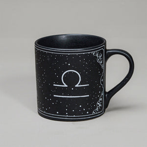 Black - Ceramic Sunsign Theme Coffee Mug Libra (350ml)