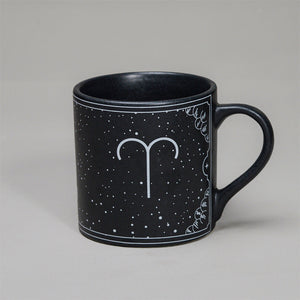 Black - Ceramic Sunsign Theme Coffee Mug Aries (350ml)
