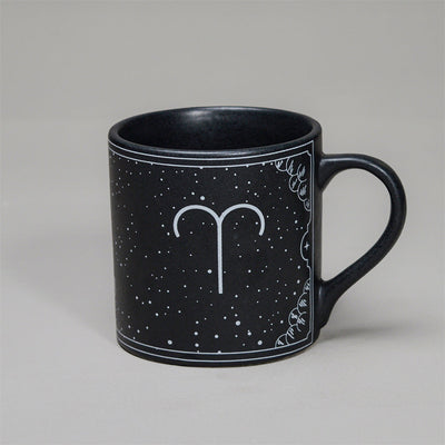 Black - Ceramic Sunsign Theme Coffee Mug Aries (350ml)