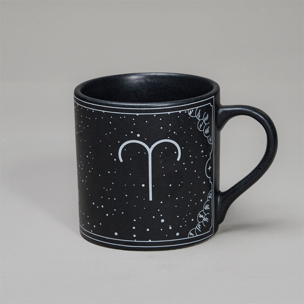 Black - Ceramic Sunsign Theme Coffee Mug Aries (350ml)