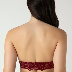 Femme Lace Padded Wired Multiway Bra - Biking Red