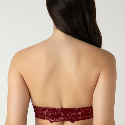 Femme Lace Padded Wired Multiway Bra - Biking Red