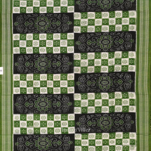 Green Odisha Sambalpuri Pure Cotton Saree