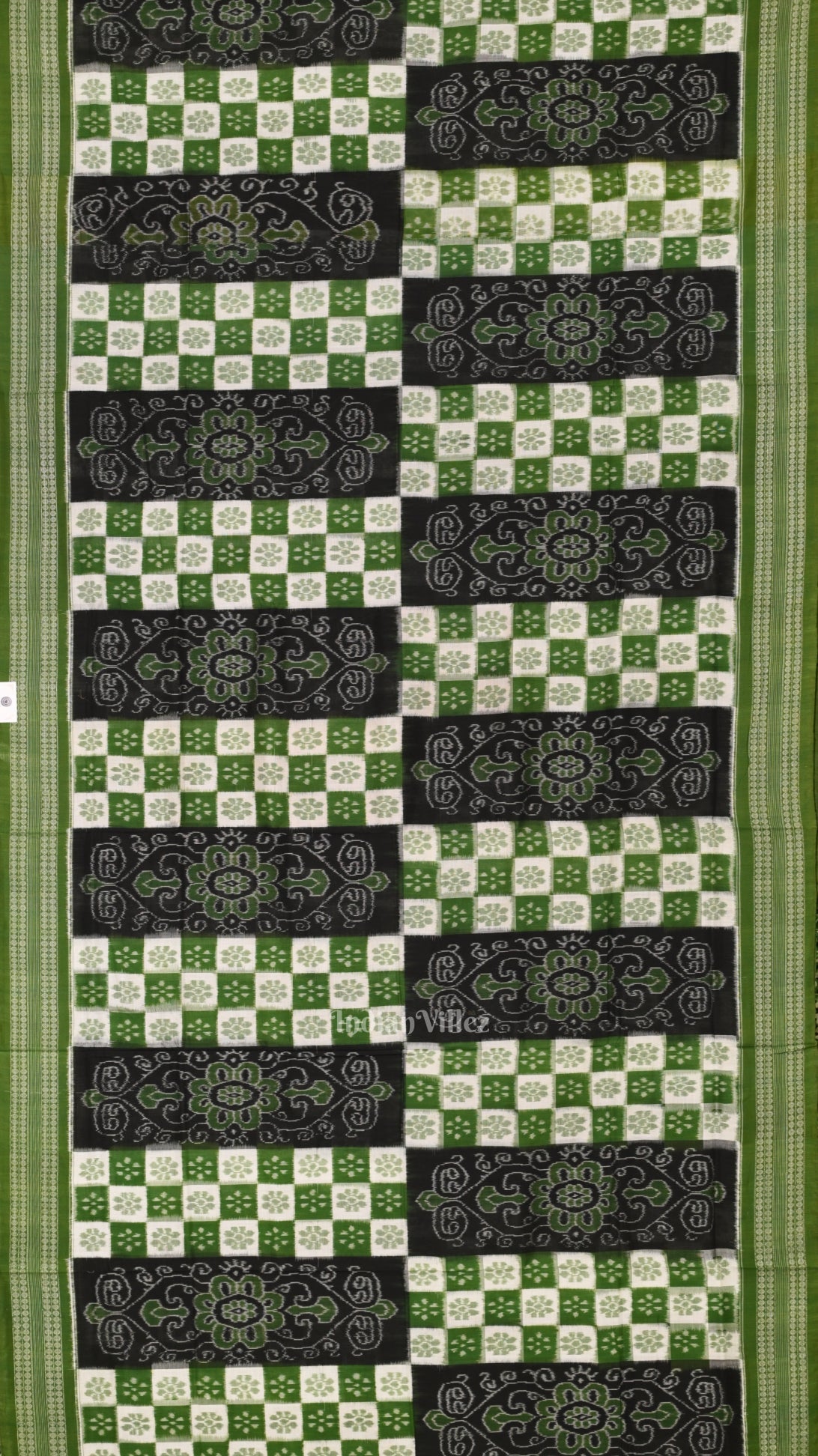 Green Odisha Sambalpuri Pure Cotton Saree