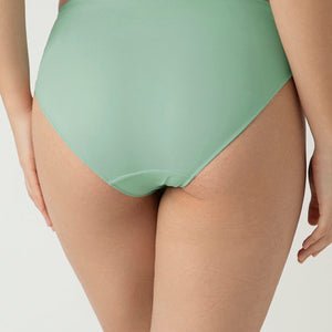 Lace Elegance Bikini Panty - Aqua Foam
