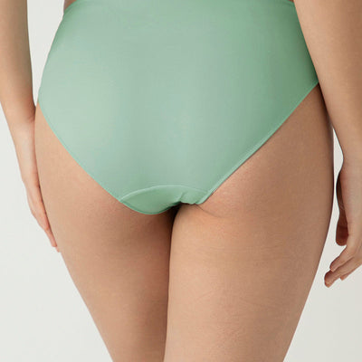 Lace Elegance Bikini Panty - Aqua Foam
