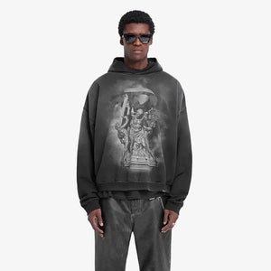 Represent | ATLAS HOODIE { STAINED BLACK