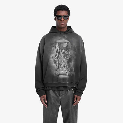 Represent | ATLAS HOODIE { STAINED BLACK