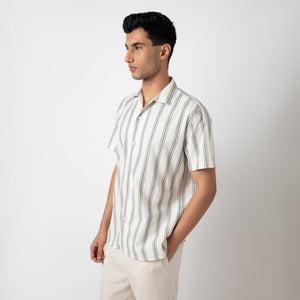Relaxed Fit Striped Resort Shirt