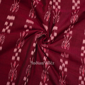 Purple Mayur Chandrika Sambalpuri Ikat Cotton Fabric