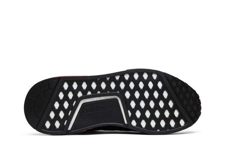 adidas NMD R1 Core Black Lush Red