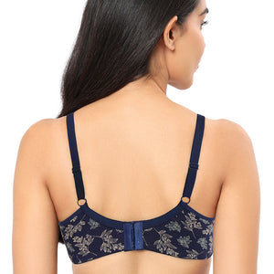 Lace Concealer Non-padded Non-wired Bra - Twigs Print