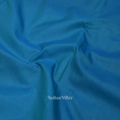Copper Sulphate Pure Kanjivaram Silk Saree