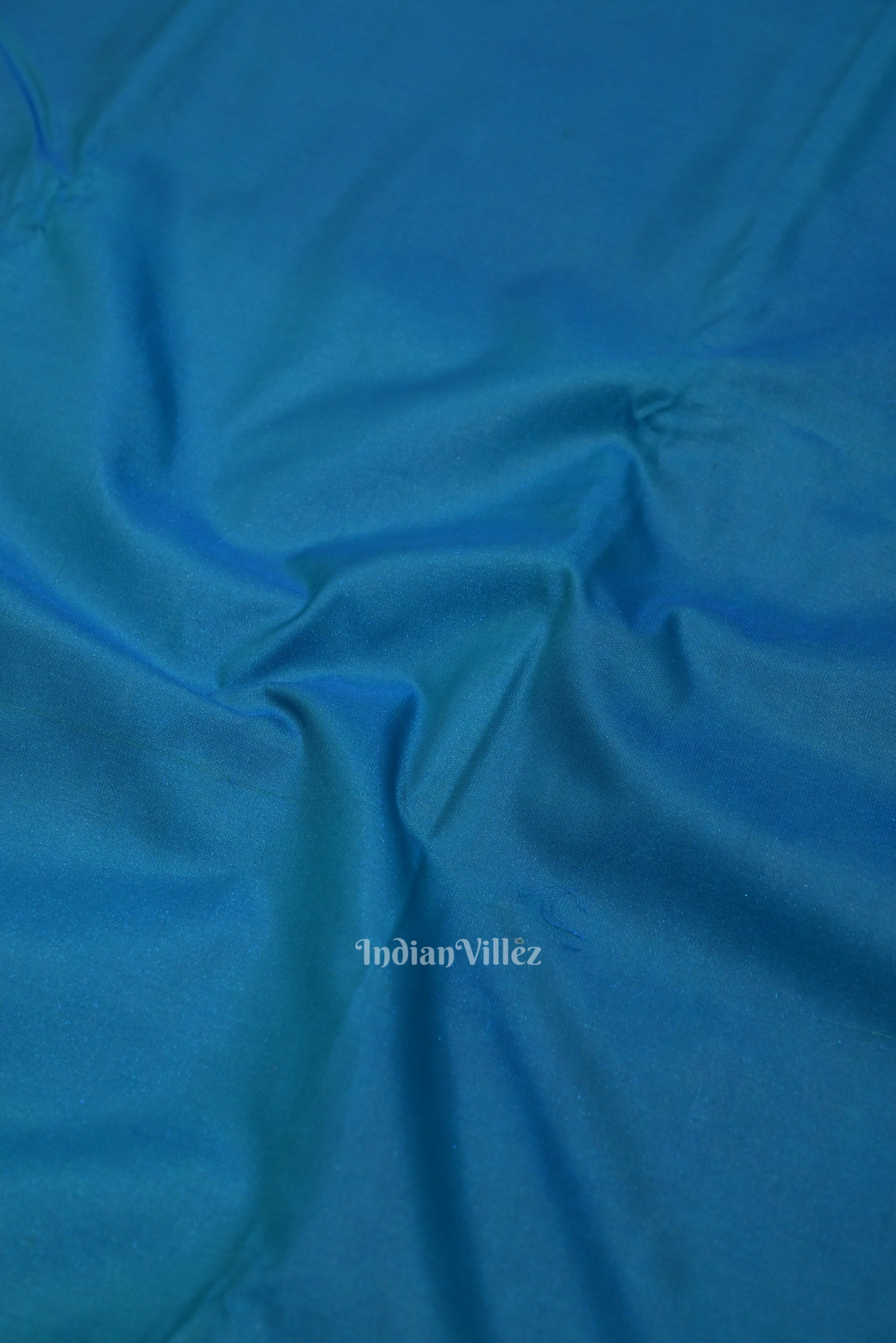 Copper Sulphate Pure Kanjivaram Silk Saree