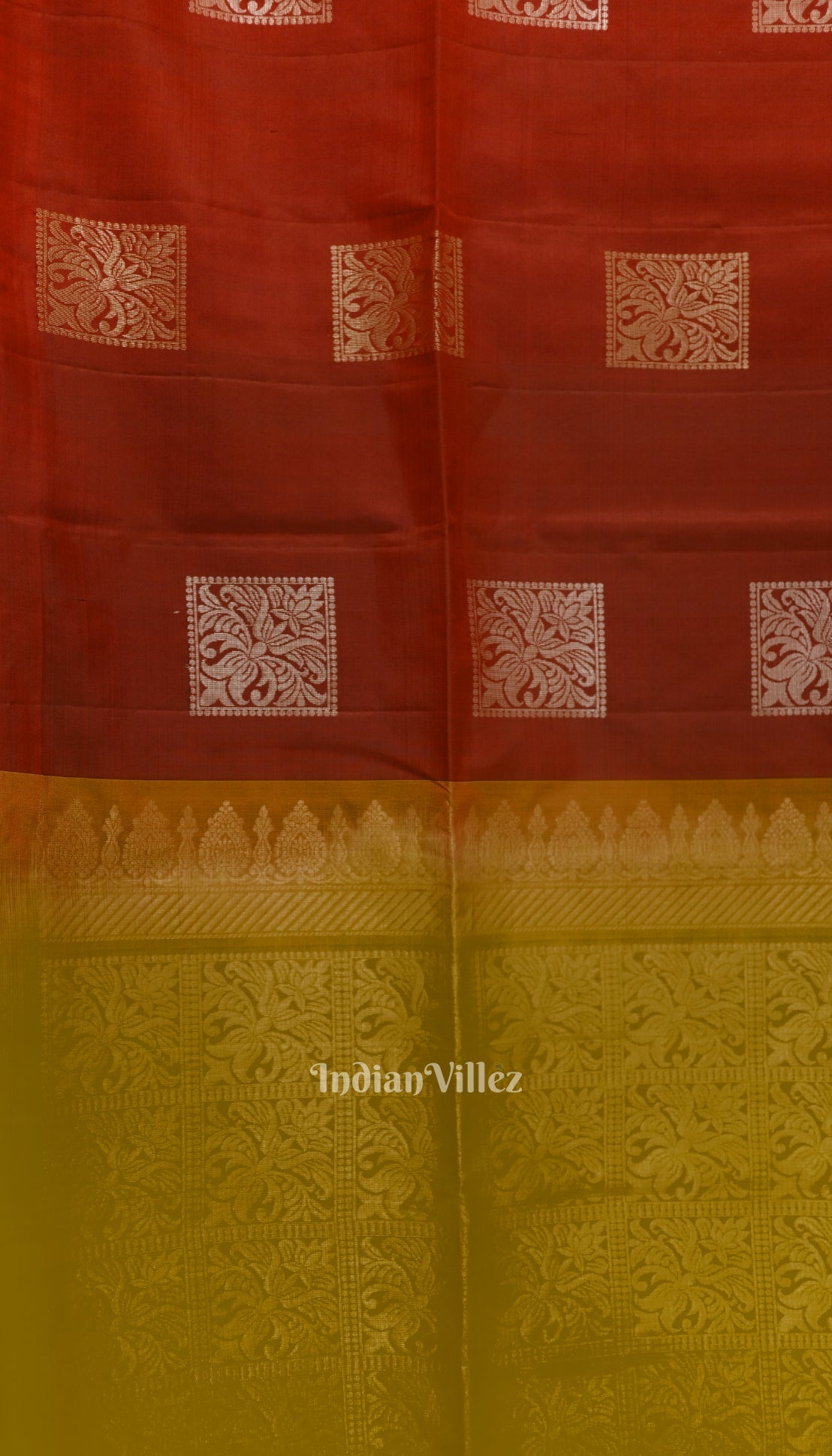 Maroon With Parrot Green Pure Kanjivaram Soft Silk Saree