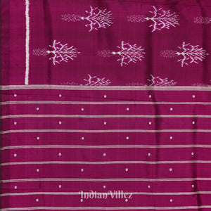 Maroon Designer Odisha Ikat Contemporary Silk Saree