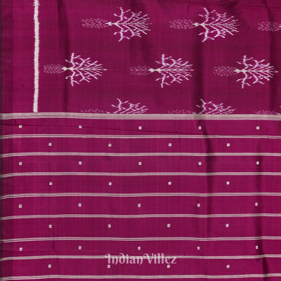 Maroon Designer Odisha Ikat Contemporary Silk Saree