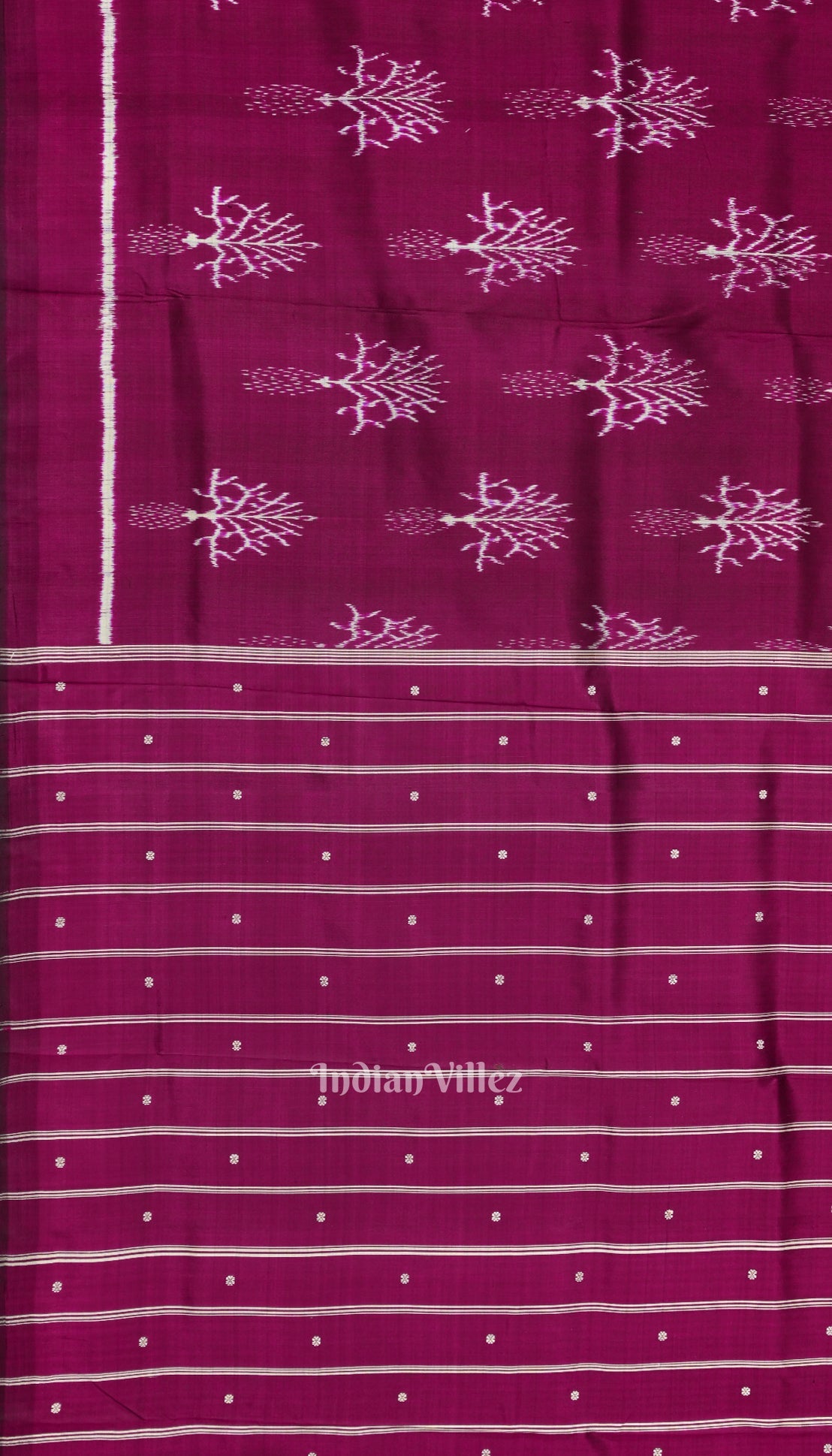 Maroon Designer Odisha Ikat Contemporary Silk Saree