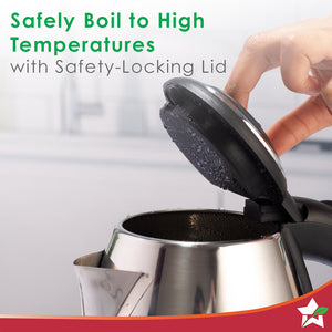 Wonderchef Renewed Crescent Electric Kettle | Stainless Steel