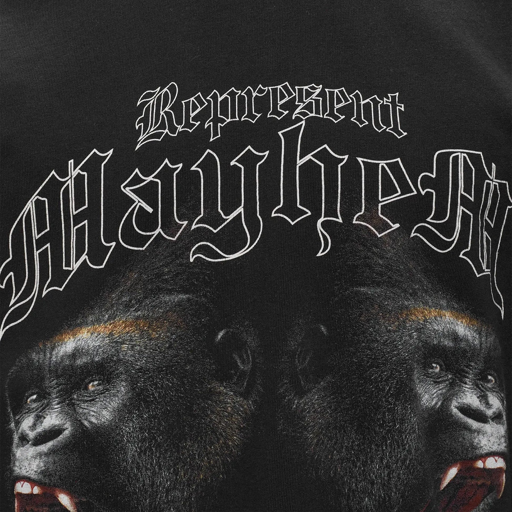 Represent | MAYHEM T-SHIRT  { VINTAGE BLACK