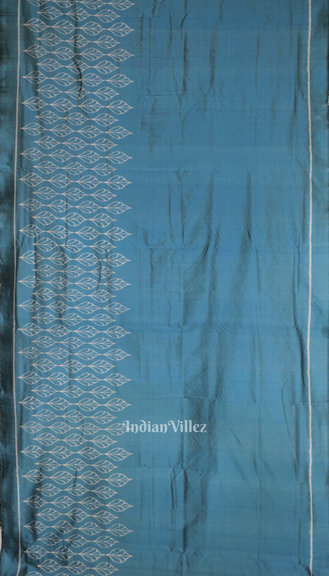 Pastel Teal Odisha Ikat Designer Contemporary Silk Saree