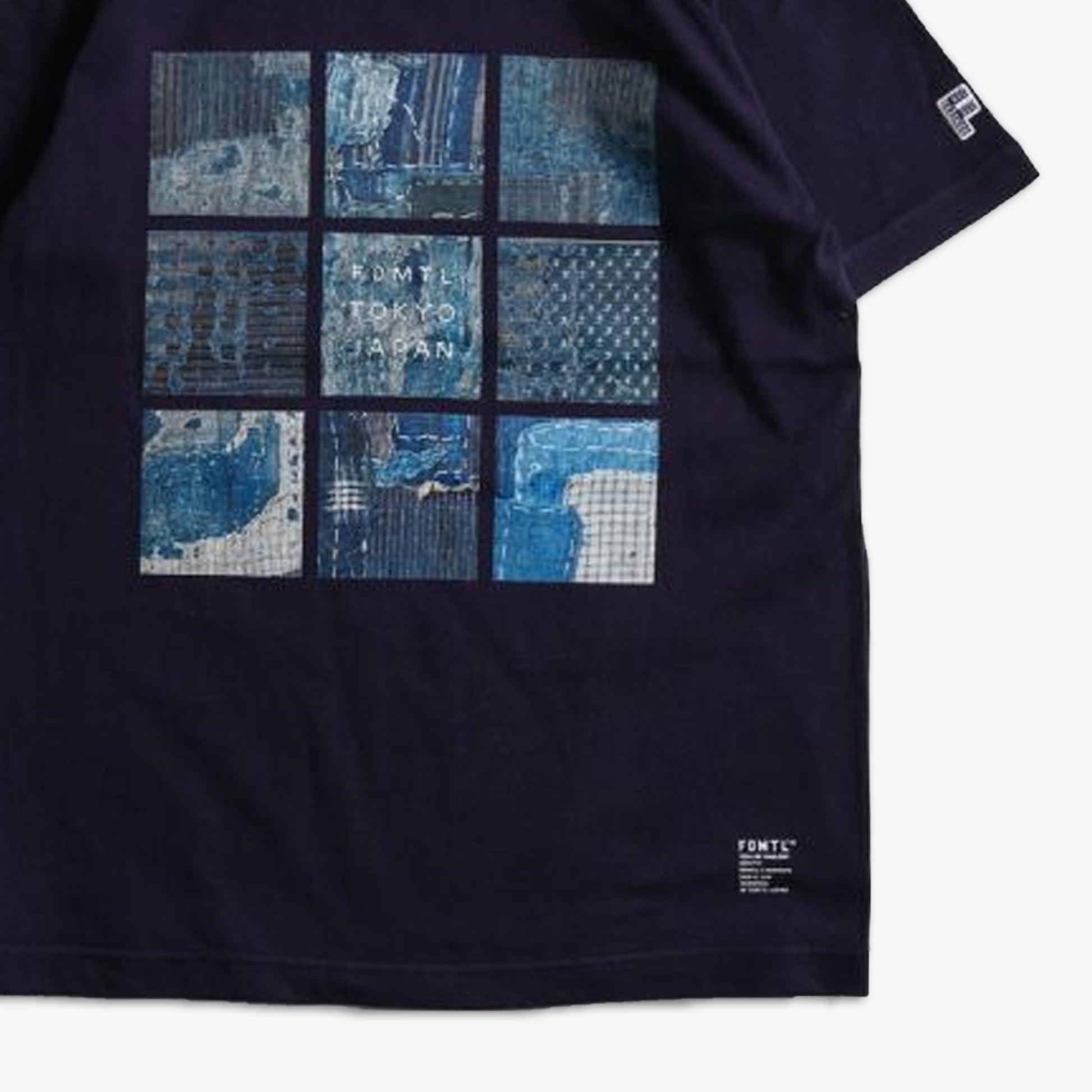FDMTL | PRINTED BORO TEE  { NAVY