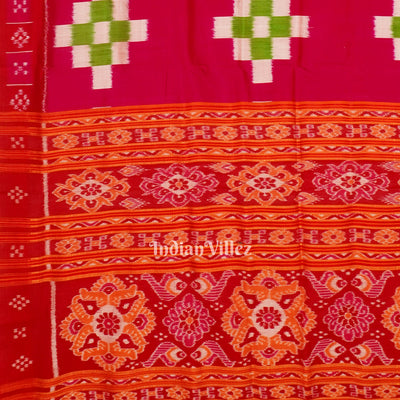 Rani Red Pasapali Border Designer Contemporary Silk Saree
